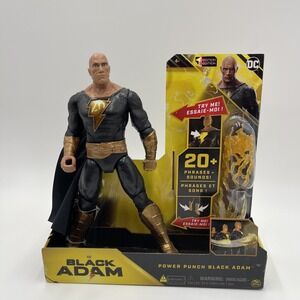 New DC Comics, Power Punch Black Adam 12-inch‎ Action Figure W/ Accessories